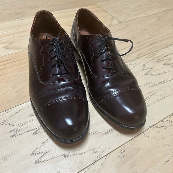 Leather Cap Toe Oxford Bostonian Classics First Flex Shoes (11 Medium) - Picture 6 of 15